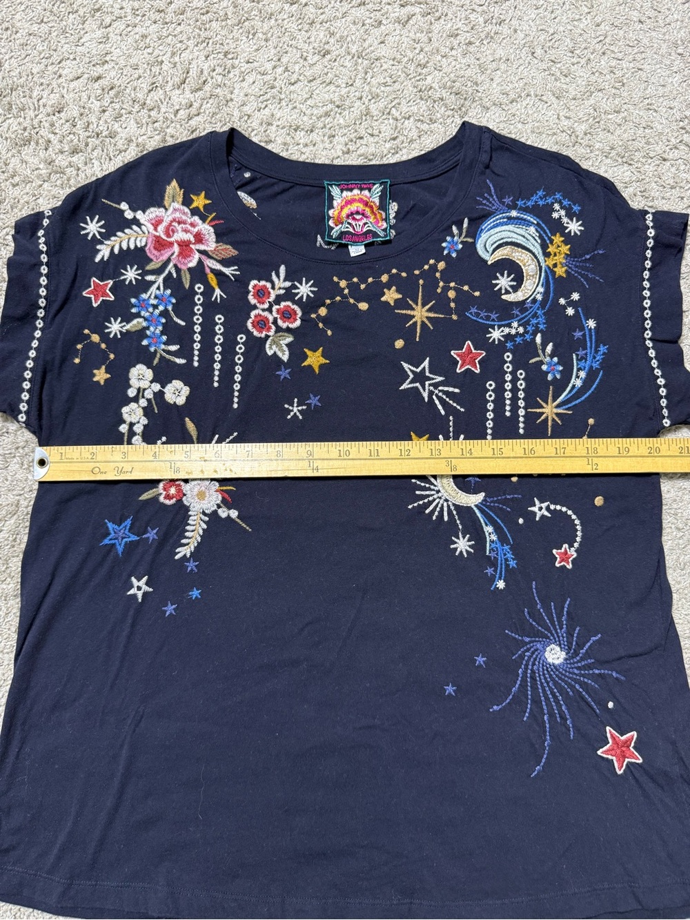 Johnny Was Cyllene Embroidered Top - Size M - Picture 3 of 5